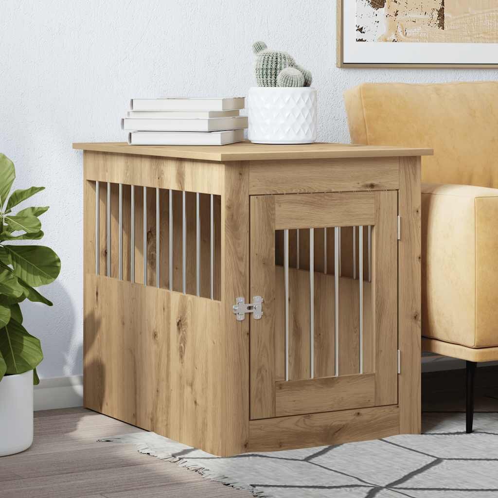 vidaXL Мебели за кучешки колиби Artisan Oak Инженерна дървесина