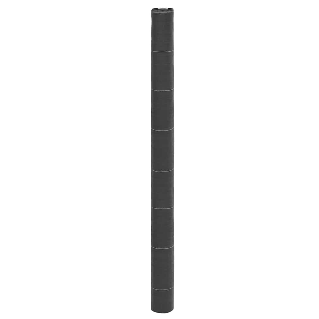 vidaXL Мембрана против плевели черна 15x50 м PP