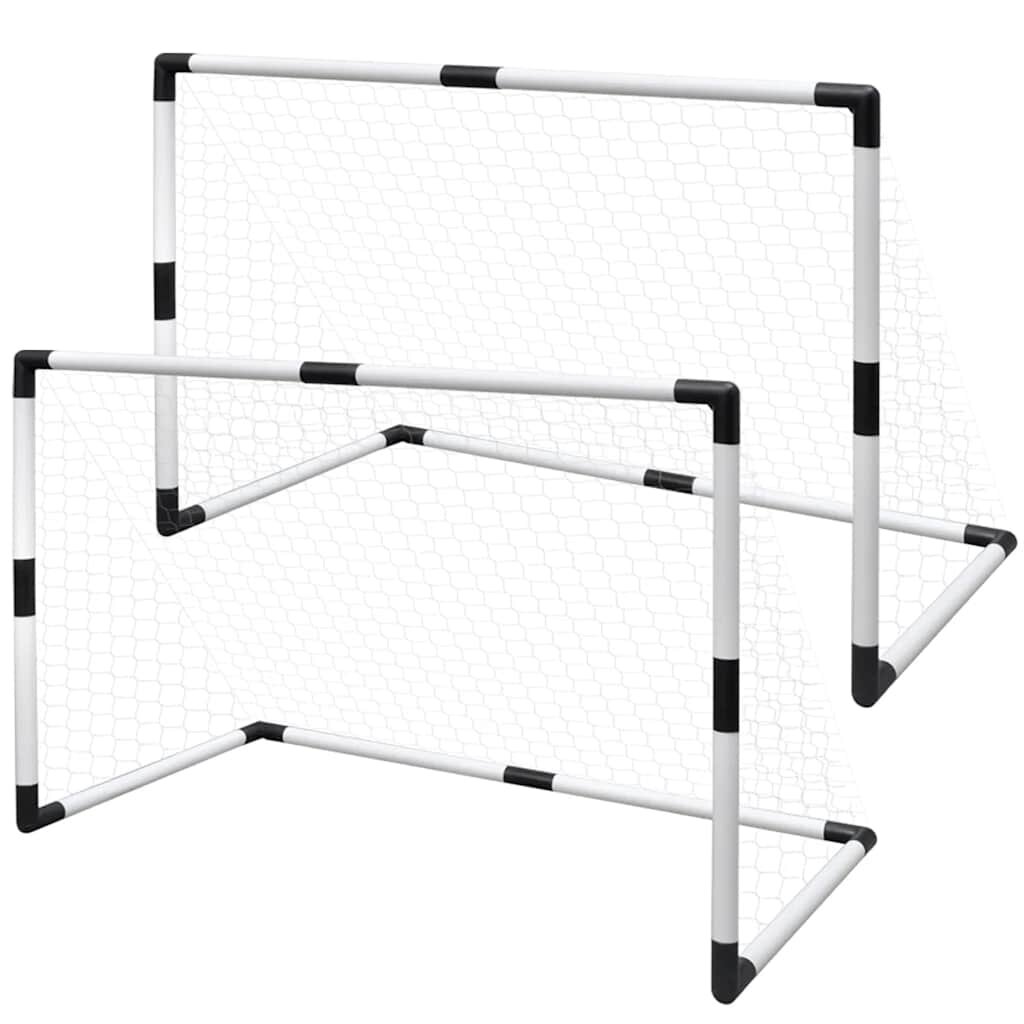vidaXL Мини футболни врати за деца 2 бр 915х48х61 см