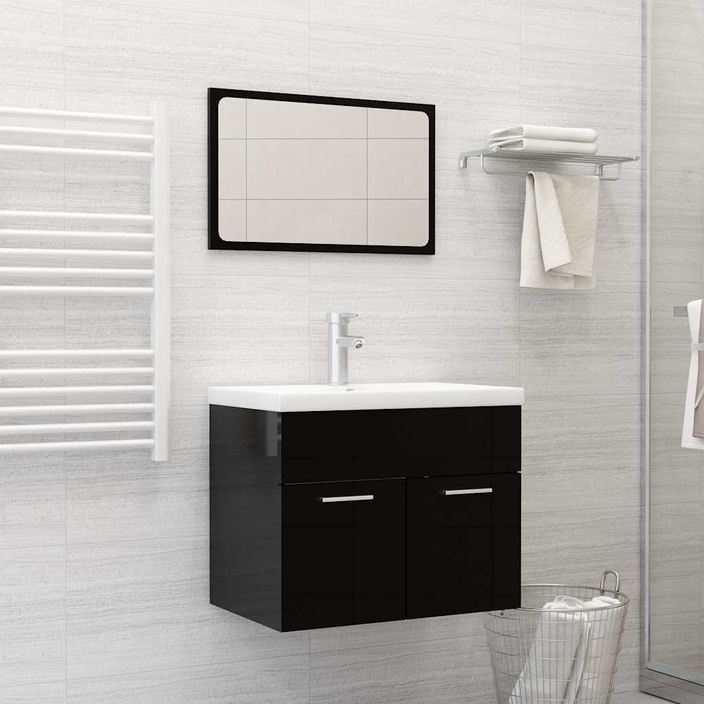 vidaXL Мивка за вграждане с кран 61x39x18 см керамична бяла