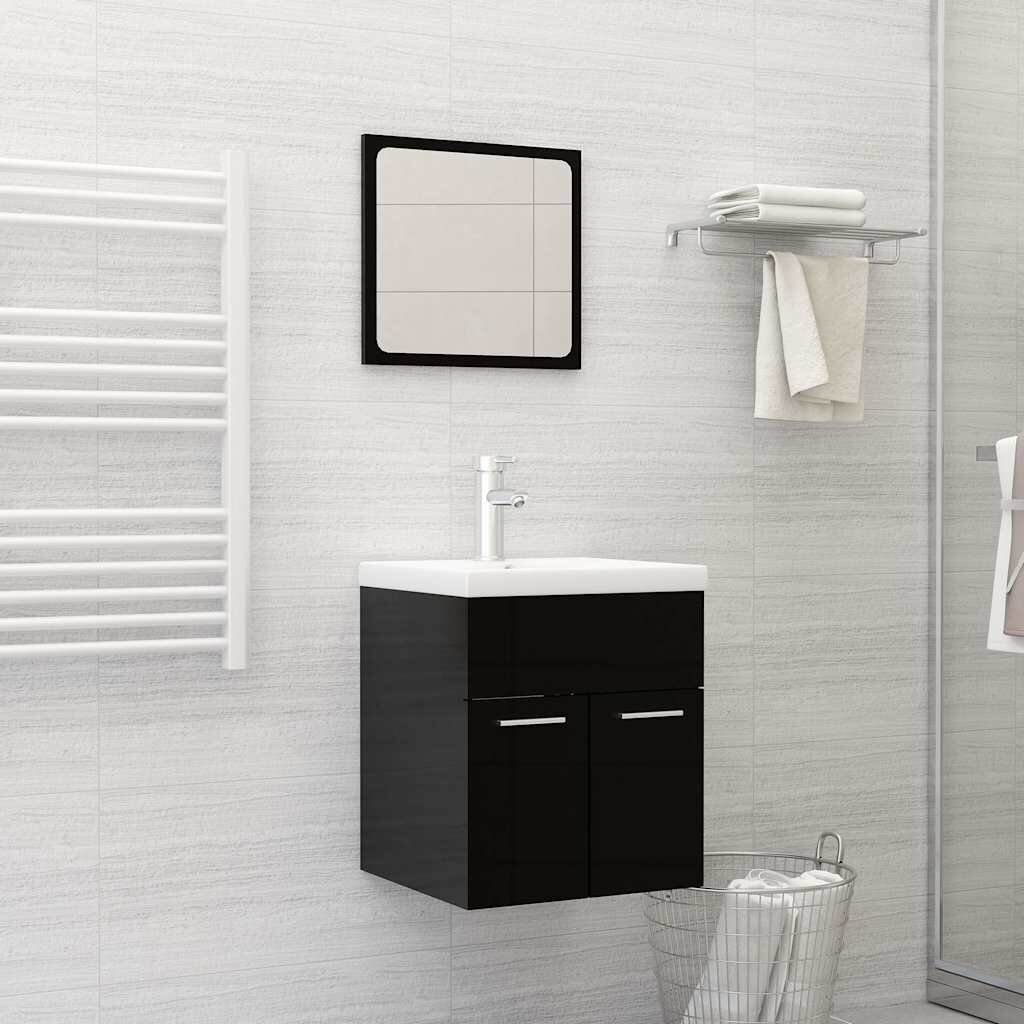 vidaXL Мивка за вграждане със смесител 42x39x18 см керамична бяла