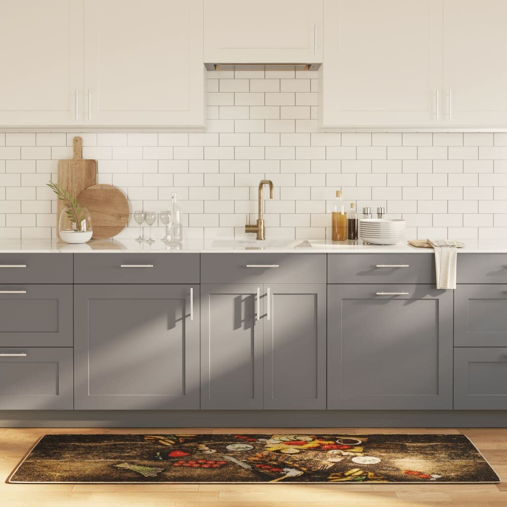 vidaXL Многоцветно кухненско килимче 60x180 см перящоо
