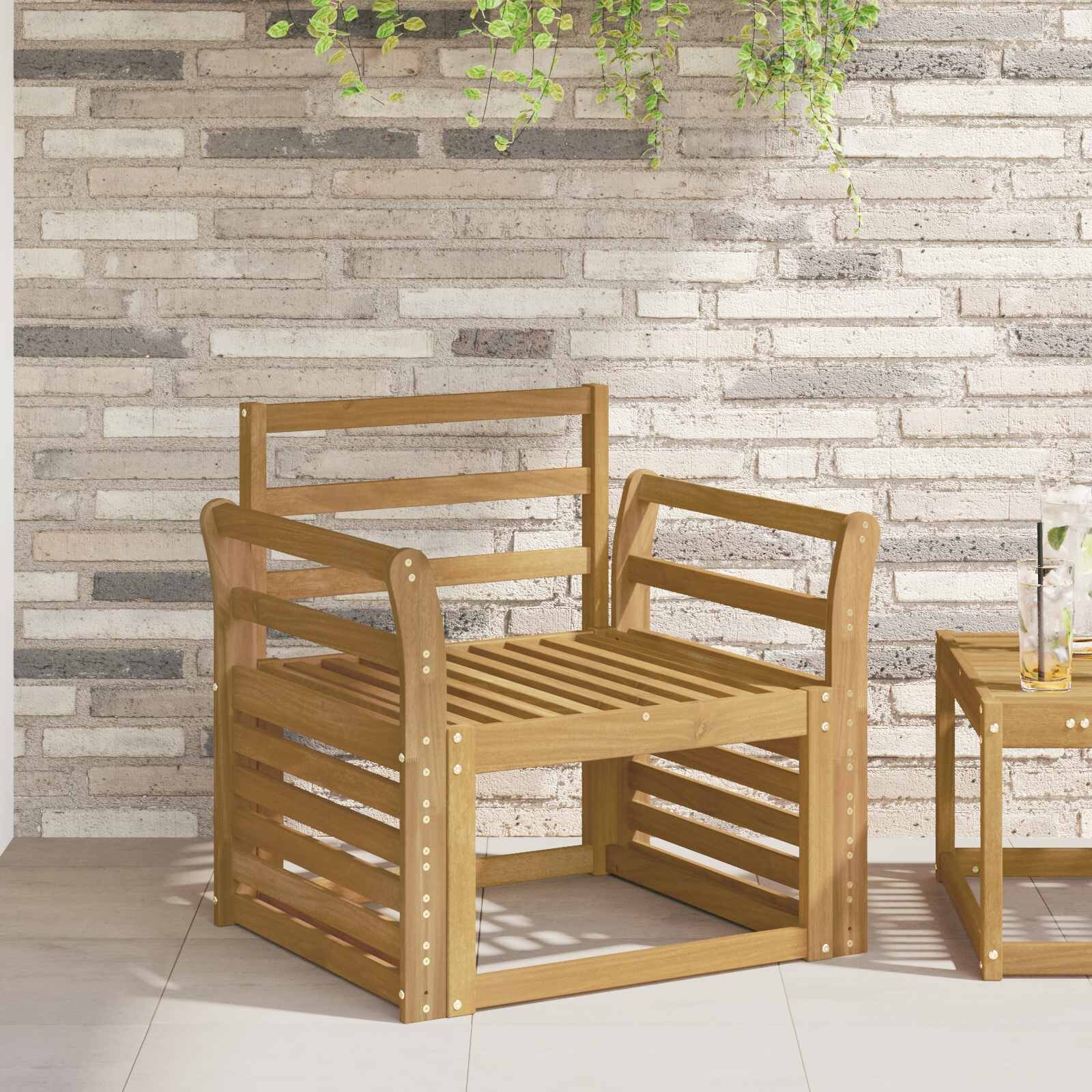 vidaXL Модул с подлакътници 2 бр. Бяло 585 x 8 x 60 см