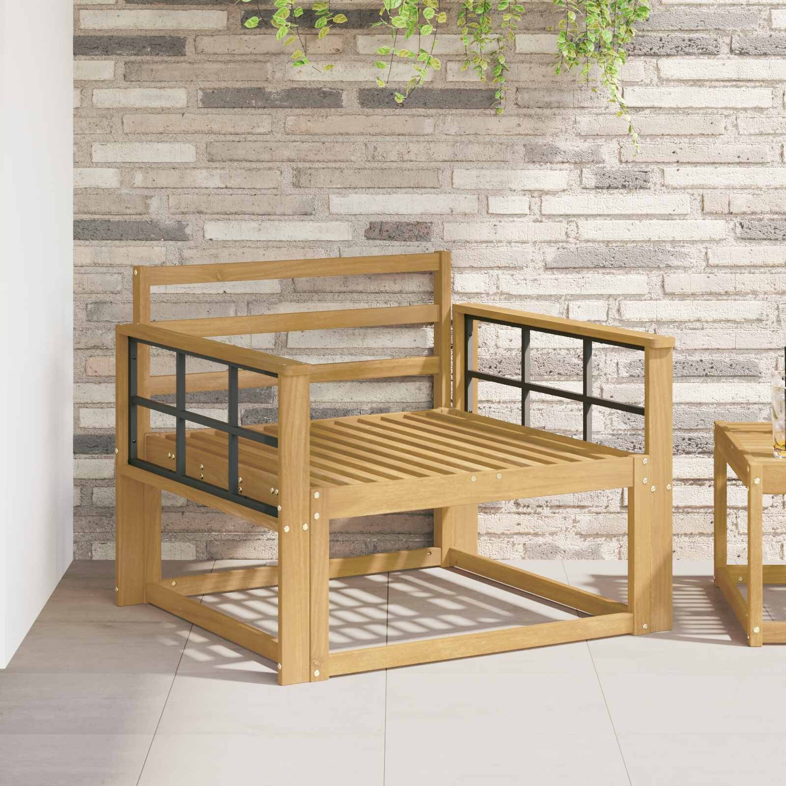 vidaXL Модул с подлакътници 2 бр. Бяло 80 x 6 x 61 см
