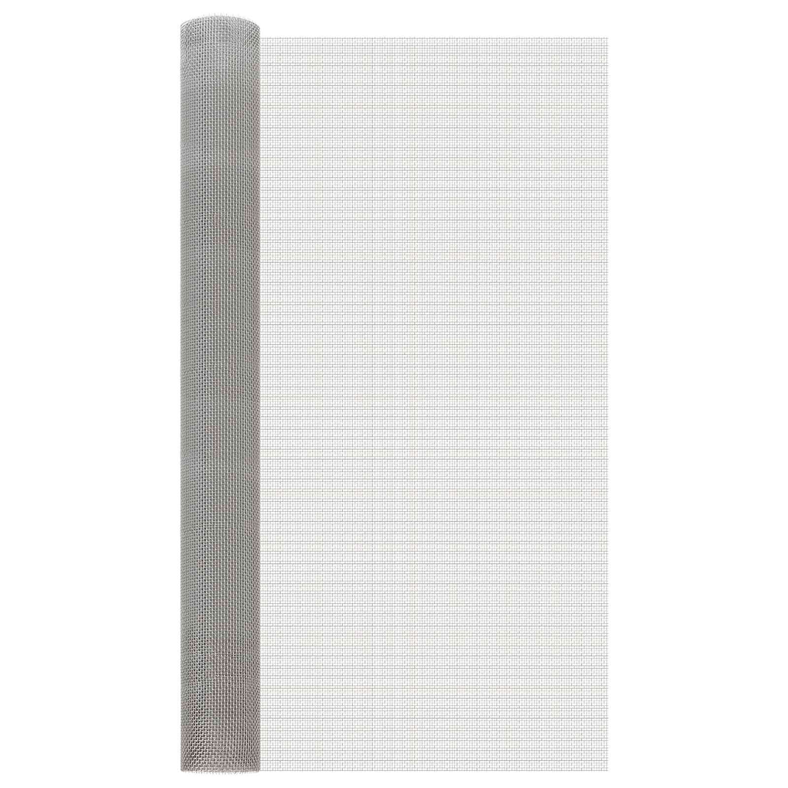 vidaXL Мрежест екран 100 x 200 cm 6 Mesh Неръждаема стомана 201