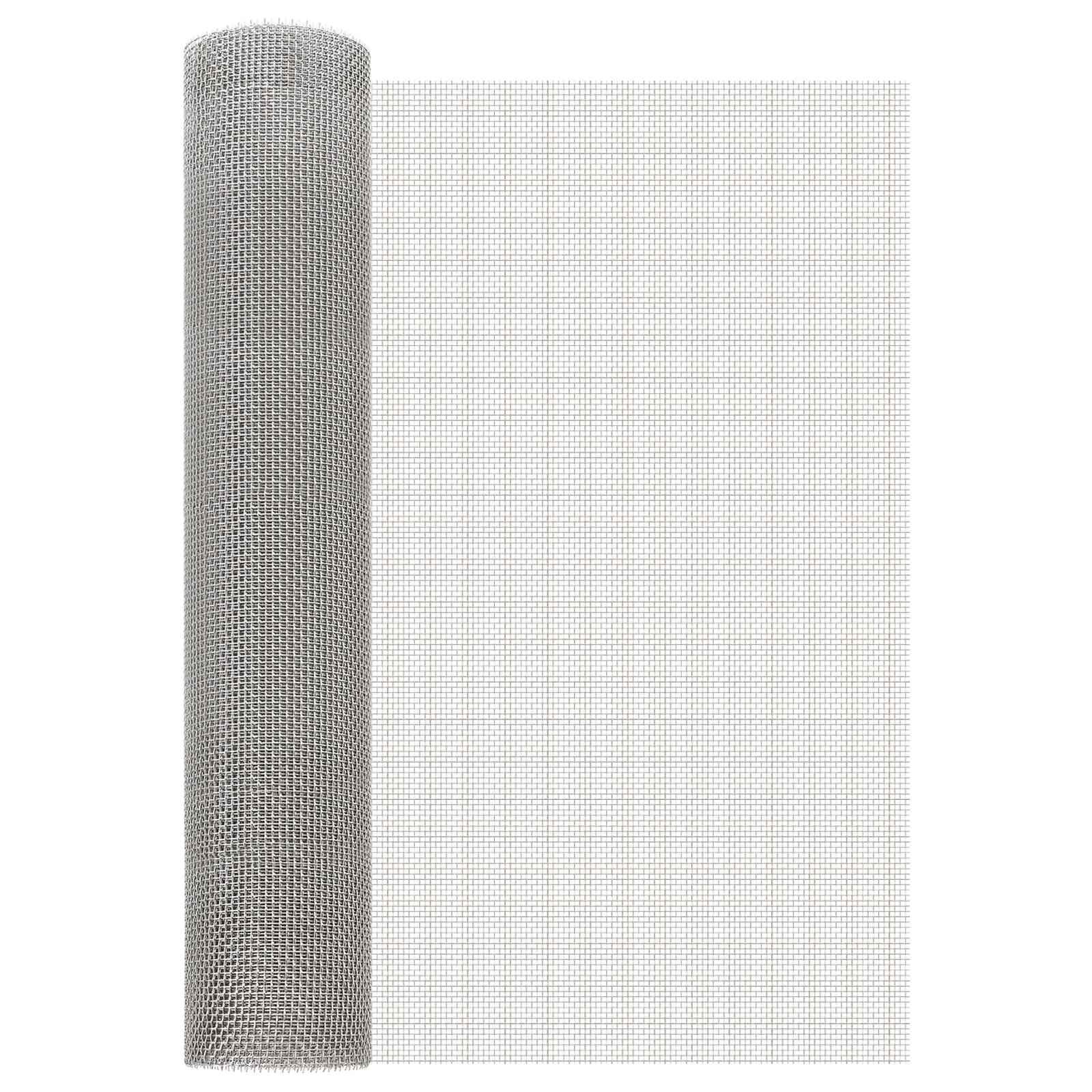 vidaXL Мрежест екран 60 x 500 cm 6 Mesh Неръждаема стомана 201
