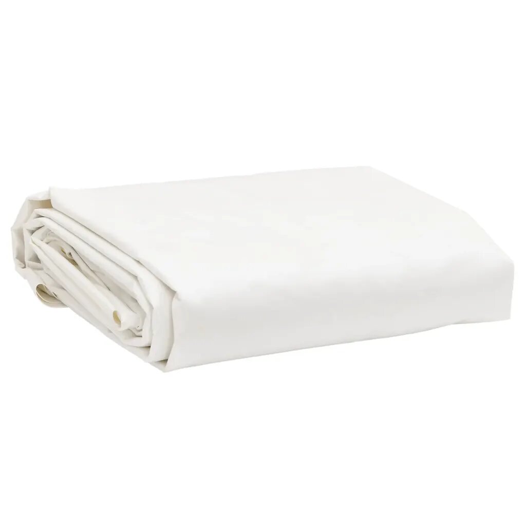 vidaXL Найлон 650g / m² Бяло 25 x 45 m Канва с PVC покритие