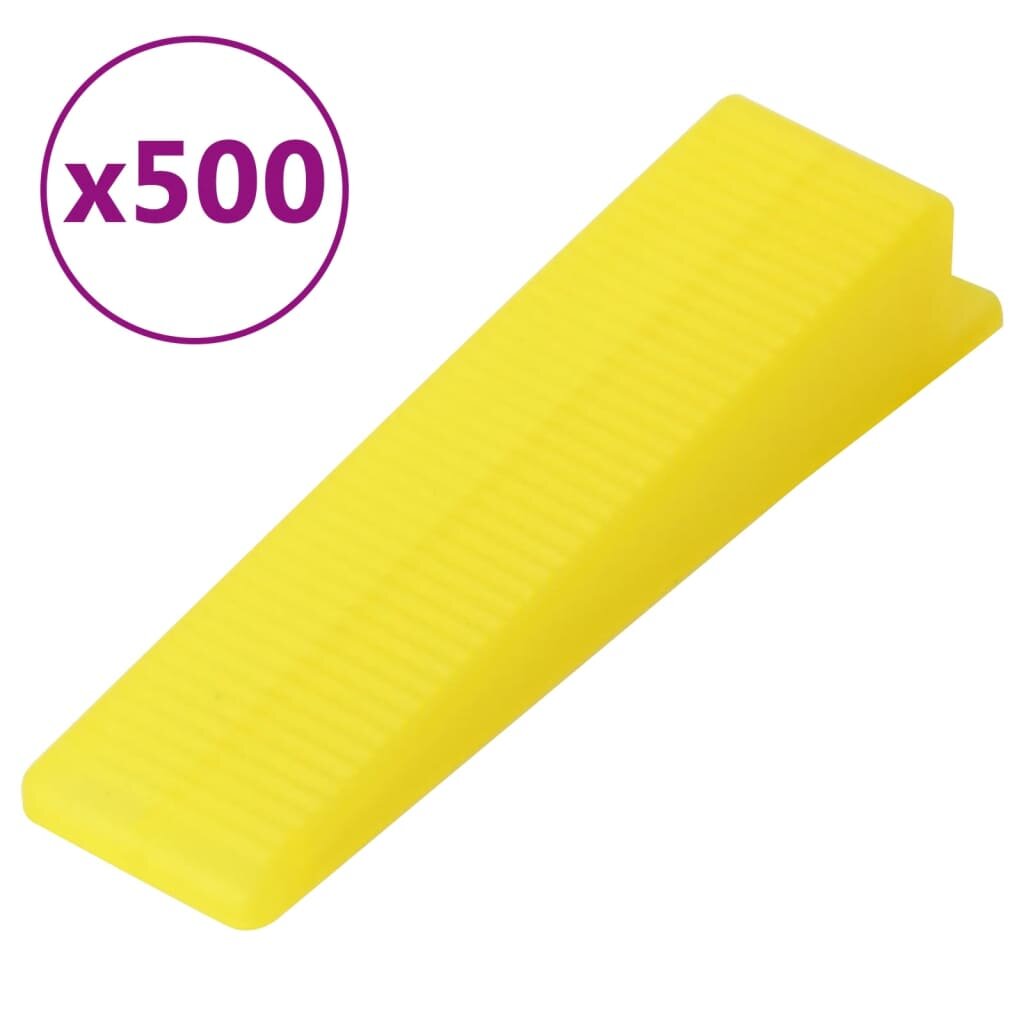 vidaXL Нивелиращи клинове за плочки 500 бр