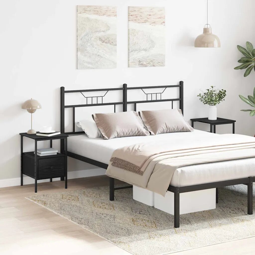 vidaXL Нощен шкаф 2 бр. Черния дъб 34 x 36 x 50 см Инженерна дървесина