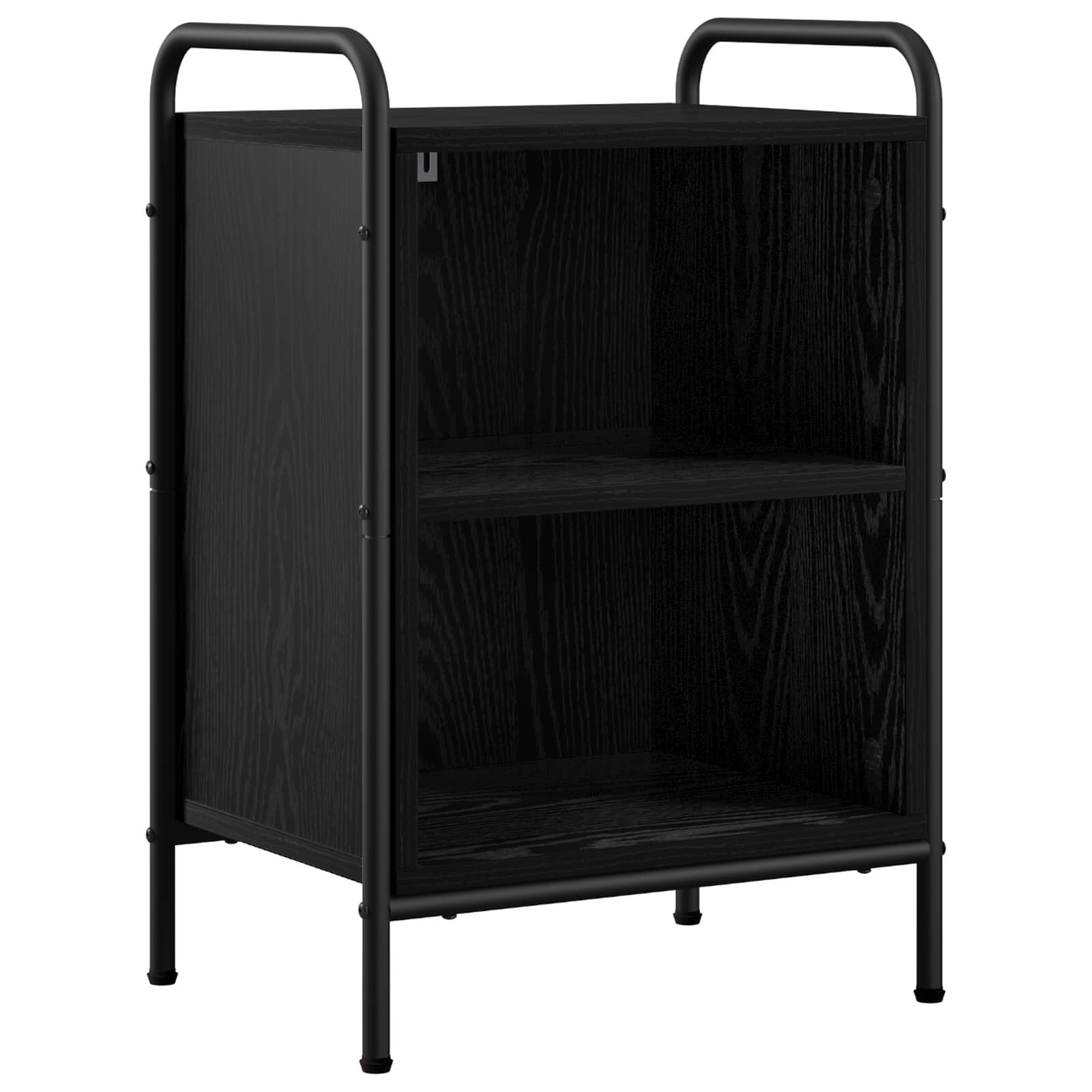 vidaXL Нощен шкаф Черен дъб 40 x 30 x 60 cm Инженерна дървесина