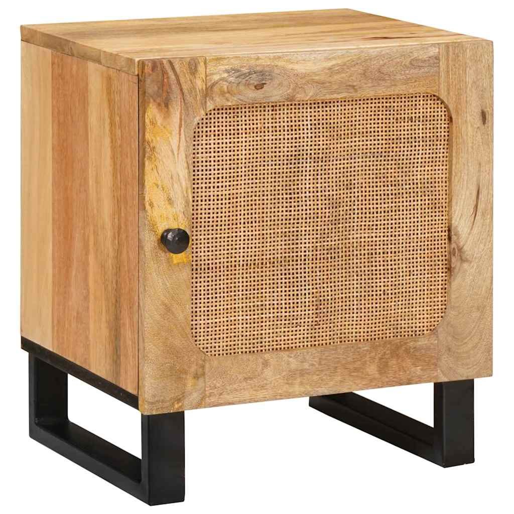 vidaXL Нощен шкаф Естествен 40 x 33 x 46 см