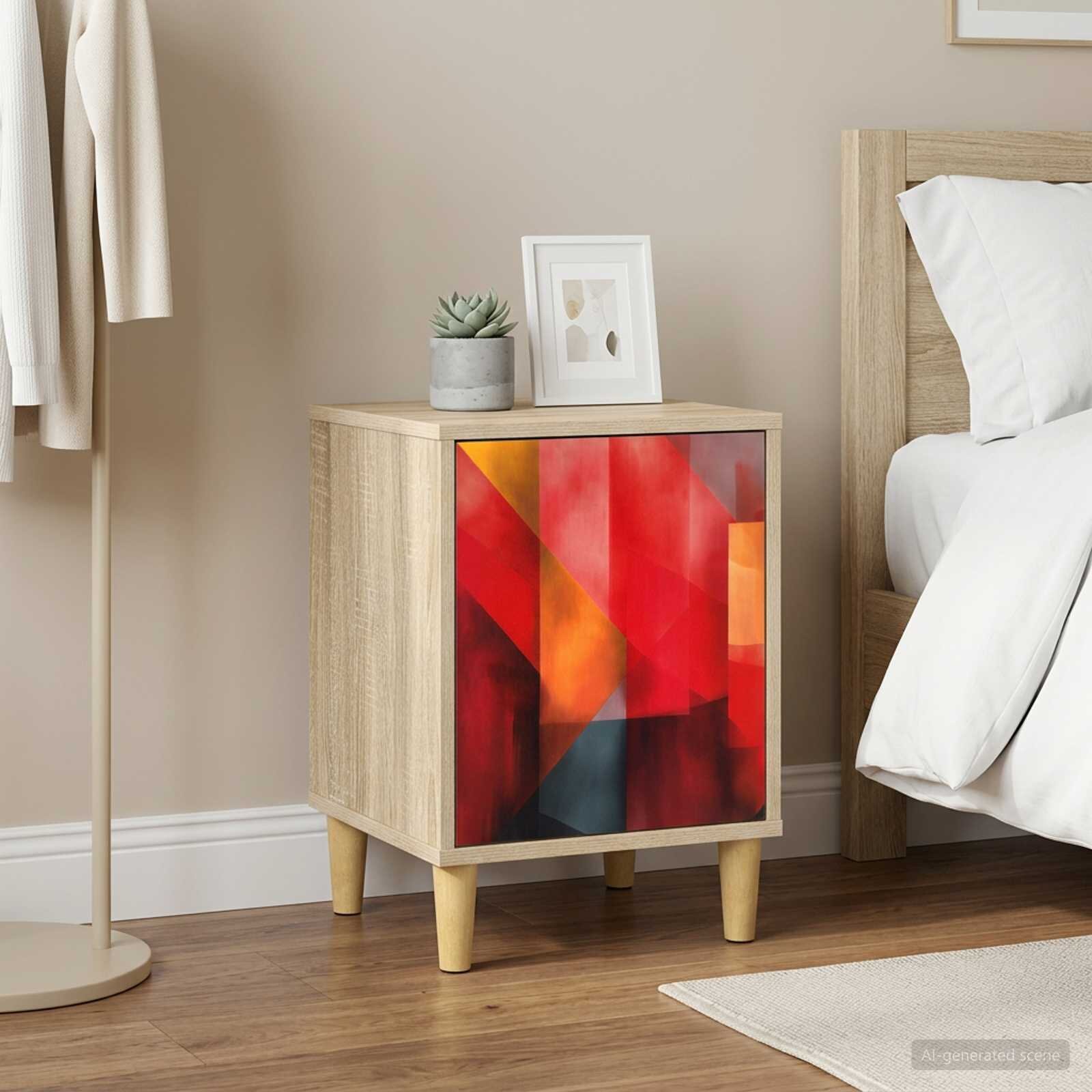 vidaXL Нощен шкаф HEESCH 2 бр. Дъб сонома 36 x 33 x 50 см