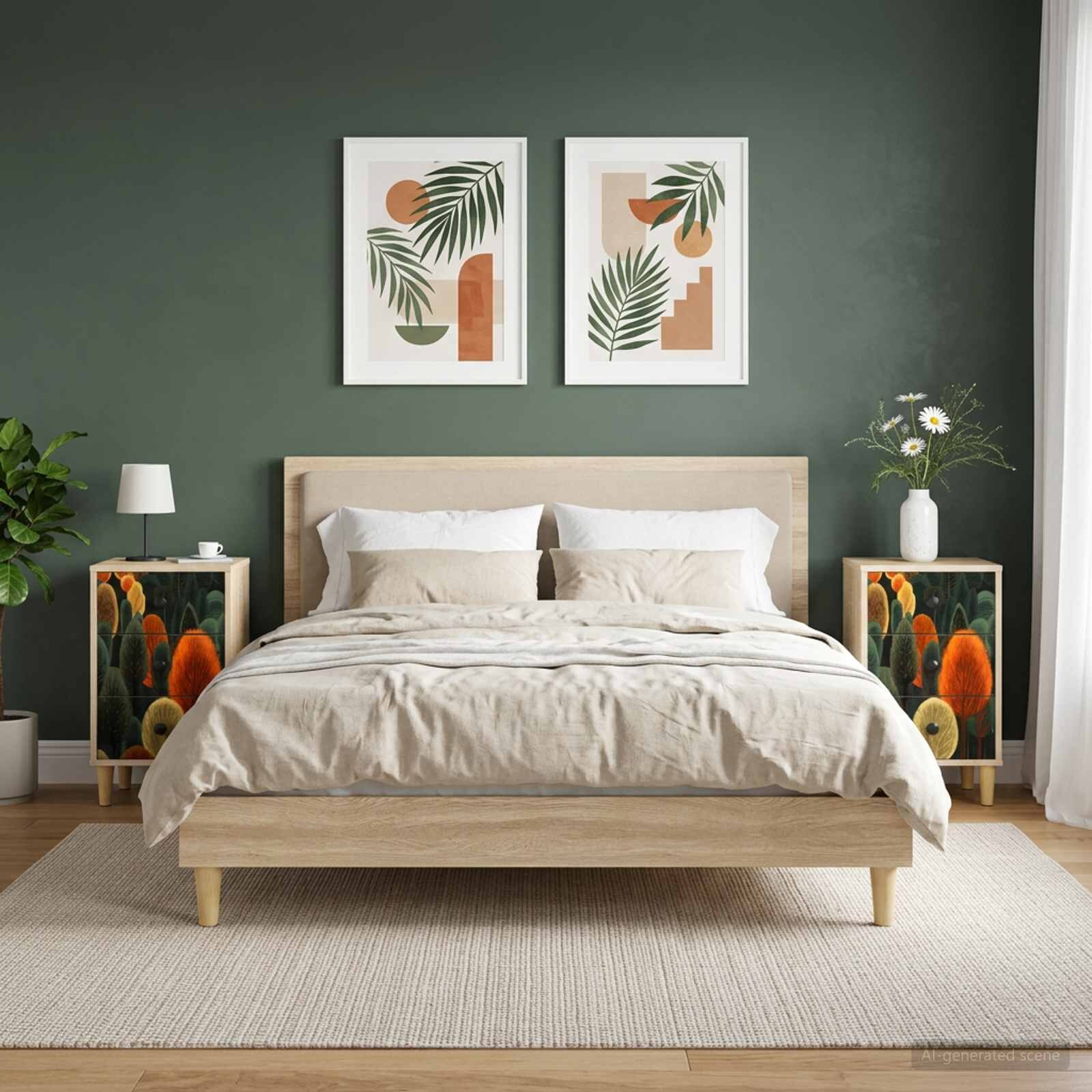vidaXL Нощен шкаф ZAANDAM 2 бр. Дъб сонома 36 x 33 x 60 см