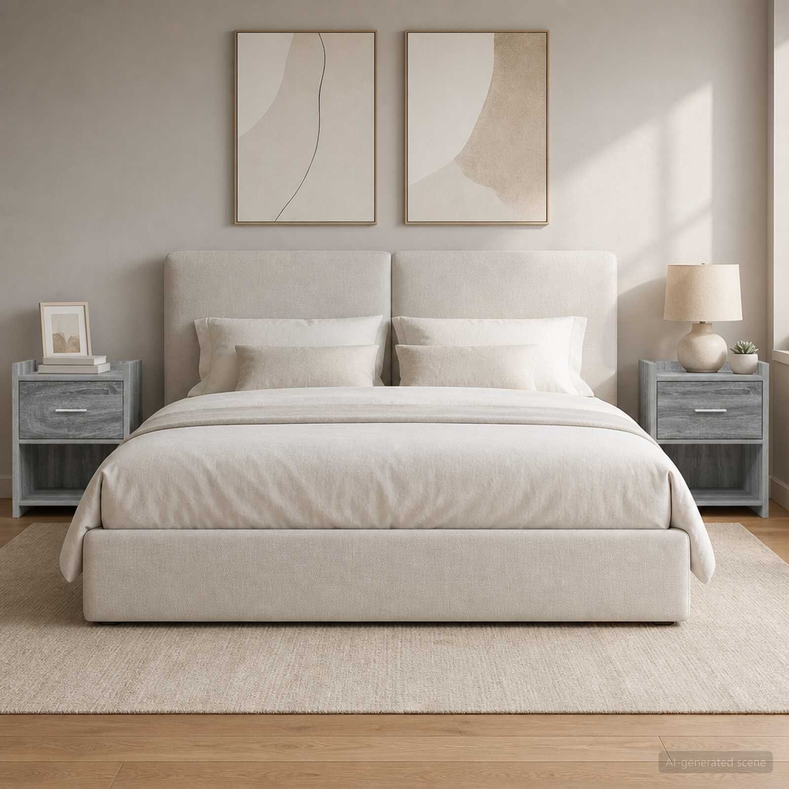 vidaXL Нощни маси 2 бр. Сив Сонома 40 x 30 x 60 cm Инженерна дървесина