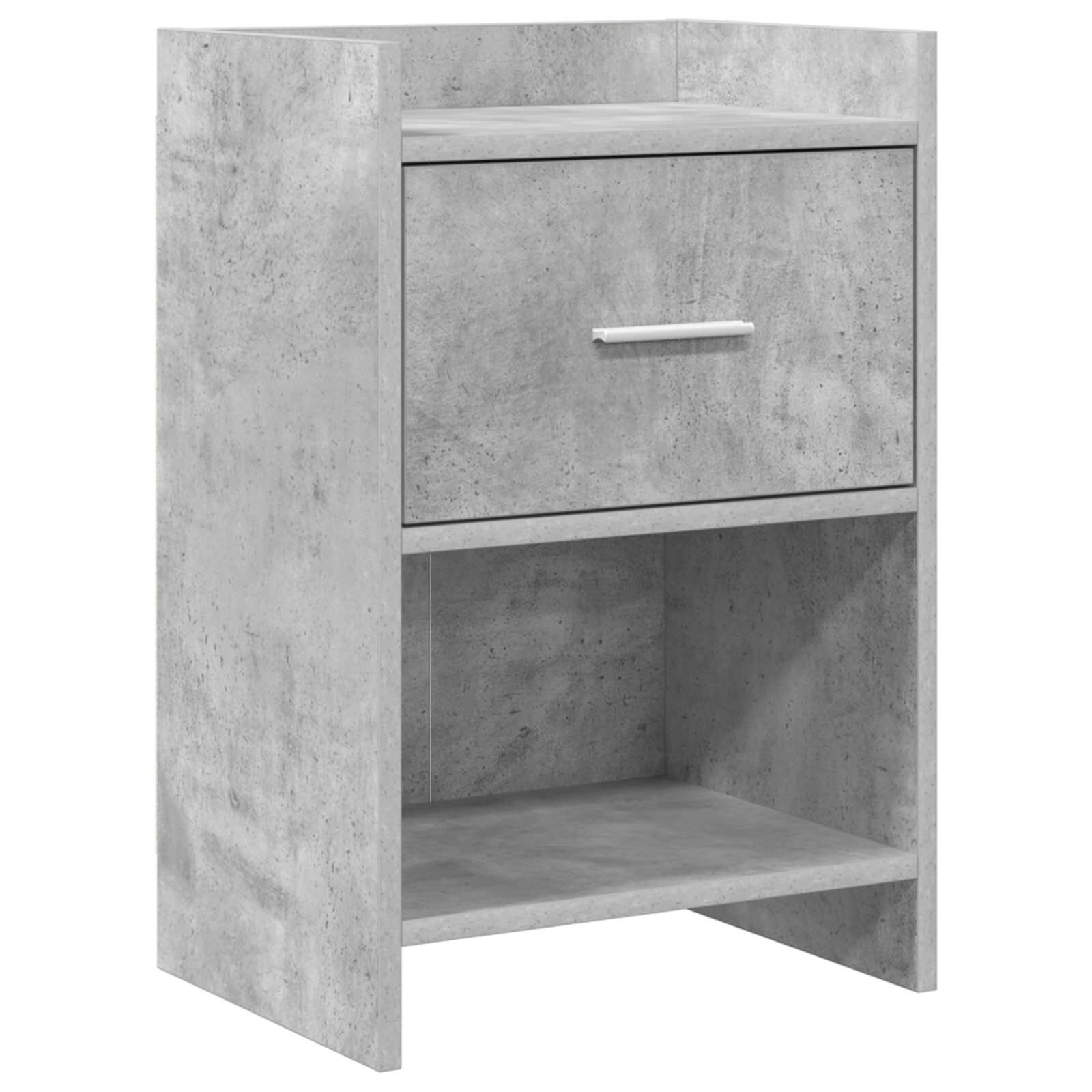 vidaXL Нощни маси Бетонно сиво 40 x 30 x 60 cm Инженерна дървесина