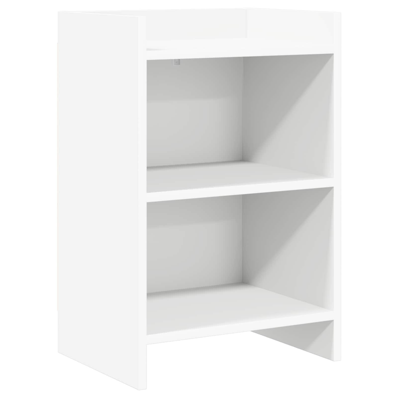 vidaXL Нощни маси Бяло 40 x 30 x 60 cm Инженерна дървесина