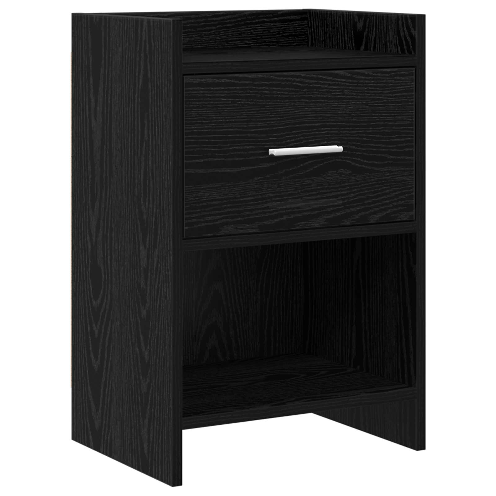 vidaXL Нощни маси Черен дъб 40 x 30 x 60 cm Инженерна дървесина
