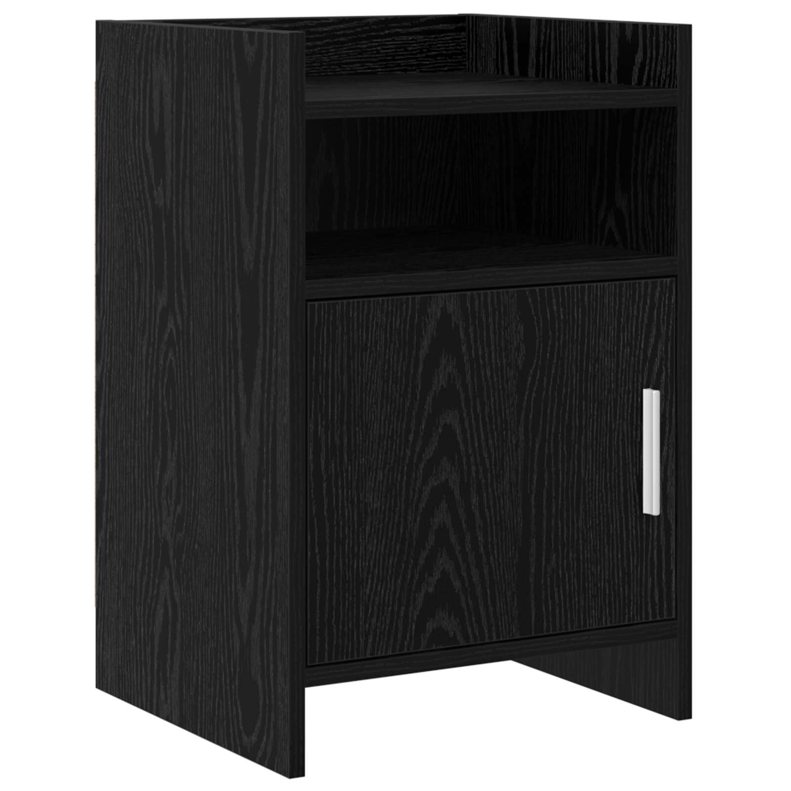 vidaXL Нощни маси Черен дъб 40 x 36 x 60 см Инженерна дървесина