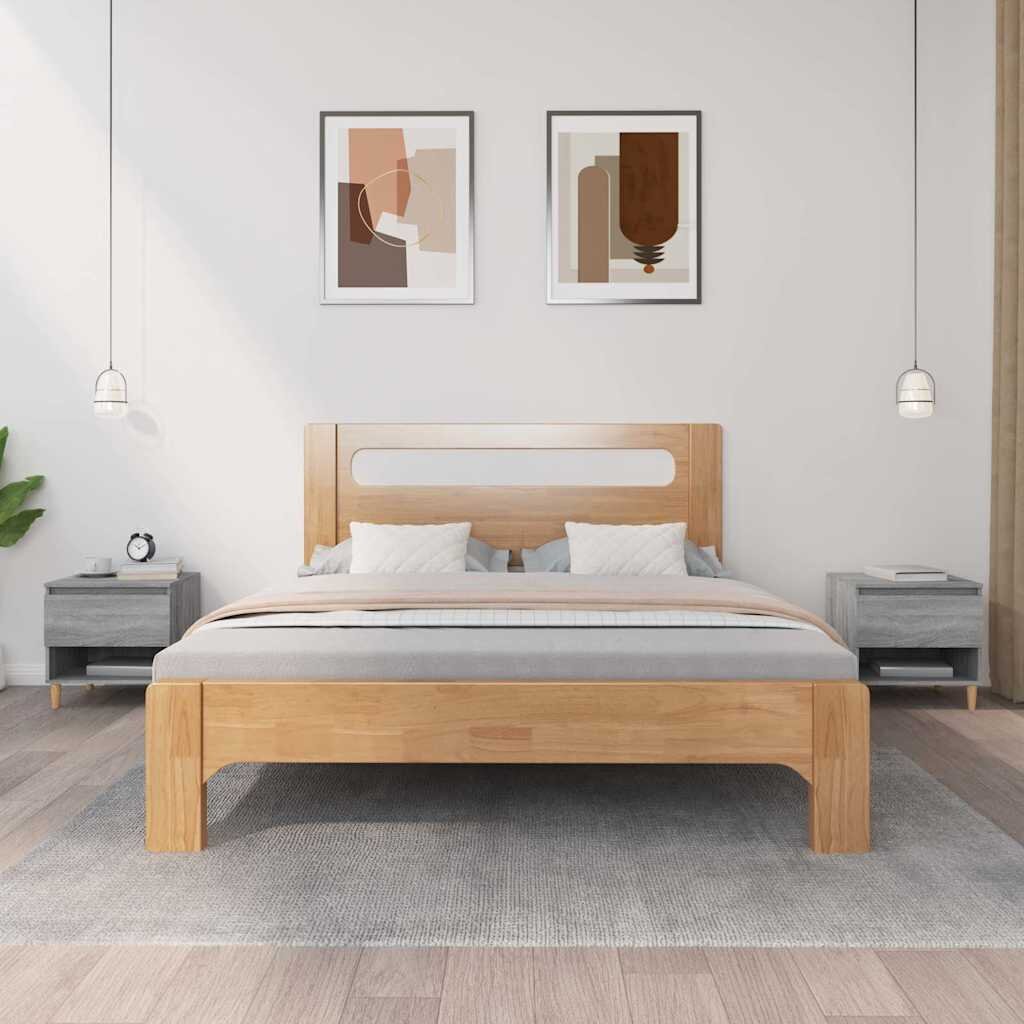 vidaXL Нощни масички 2 бр cив сонома 50x46x50 см инженерно дърво