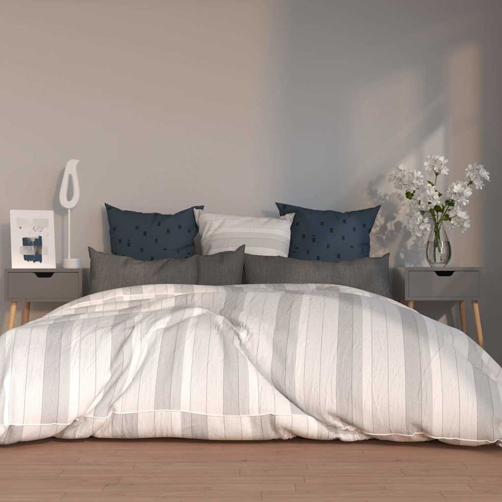 vidaXL Нощни шкафчета 2 бр сиви 40x40x56 см инженерно дърво