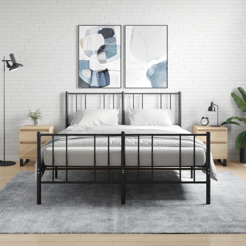 vidaXL Нощни шкафчета 2 бр сонома дъб 40x35x50 см инженерно дърво