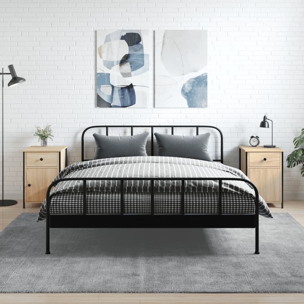 vidaXL Нощни шкафчета 2 бр сонома дъб 40x42x60 см инженерно дърво