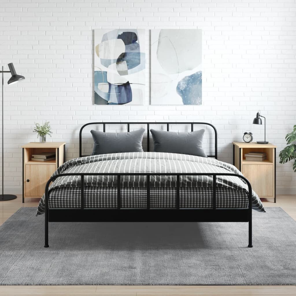 vidaXL Нощни шкафчета 2 бр сонома дъб 40x42x60 см инженерно дърво