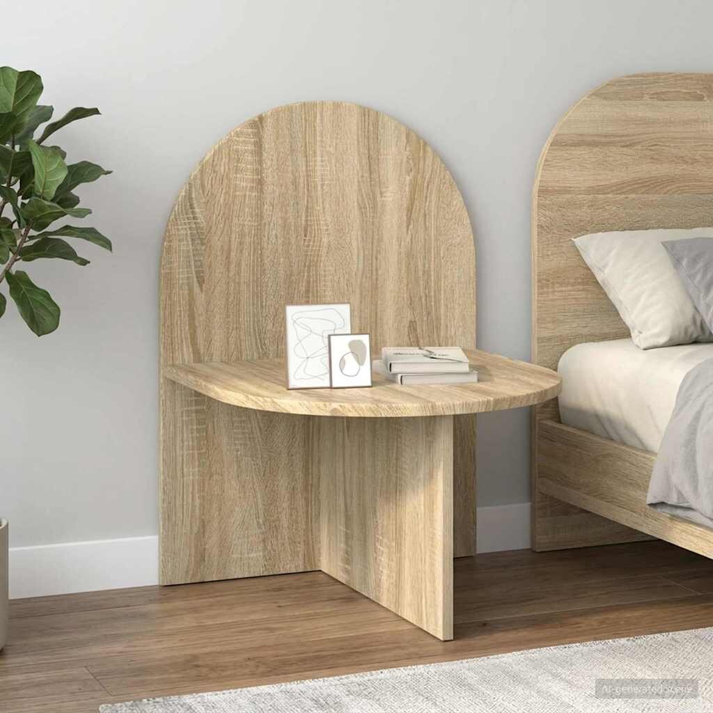 vidaXL Нощно шкафче 2 бр. Дъб сонома 48 x 49 x 65 см