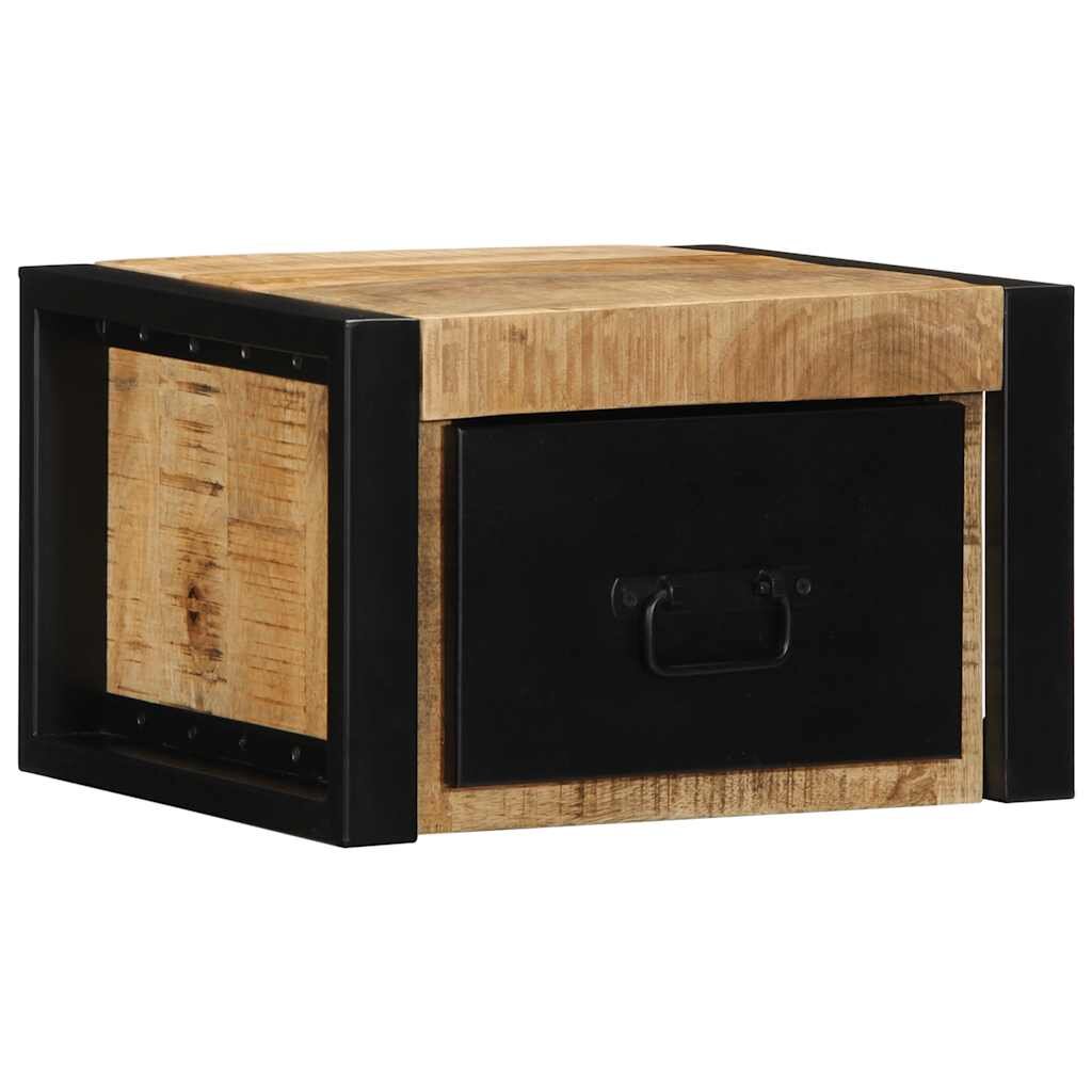 vidaXL Нощно шкафче 40x35x25 cm Масивна груба дървесина Манго