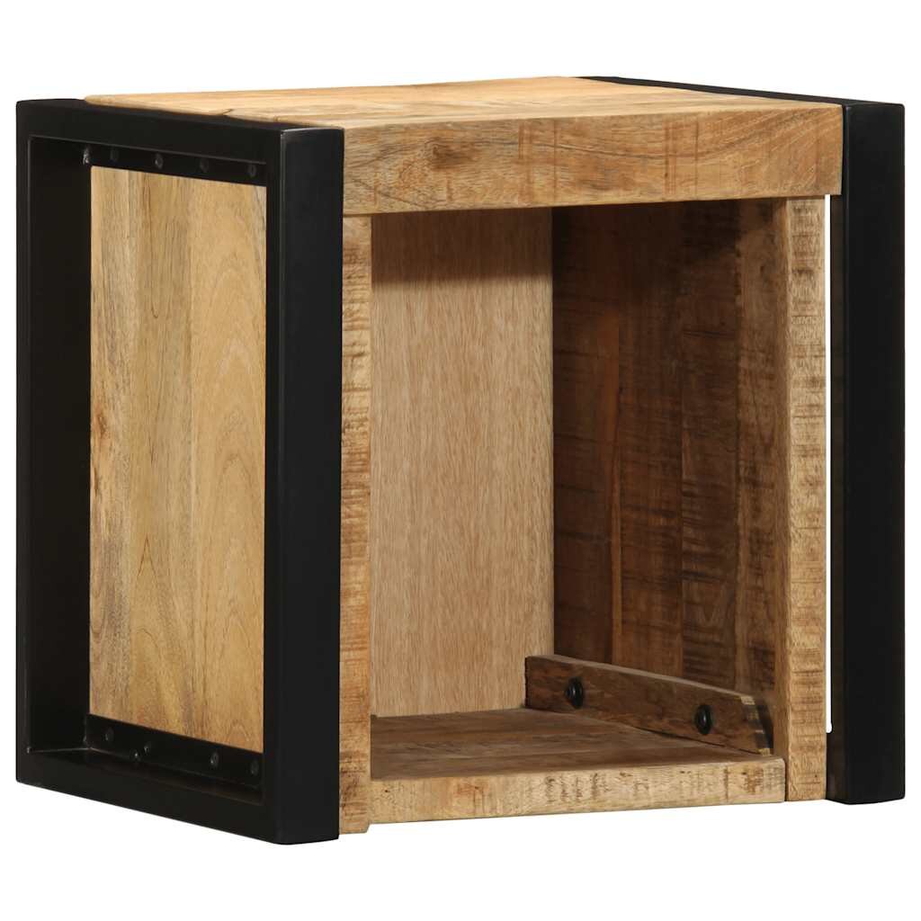 vidaXL Нощно шкафче 40x35x40 cm Масивна груба дървесина Манго