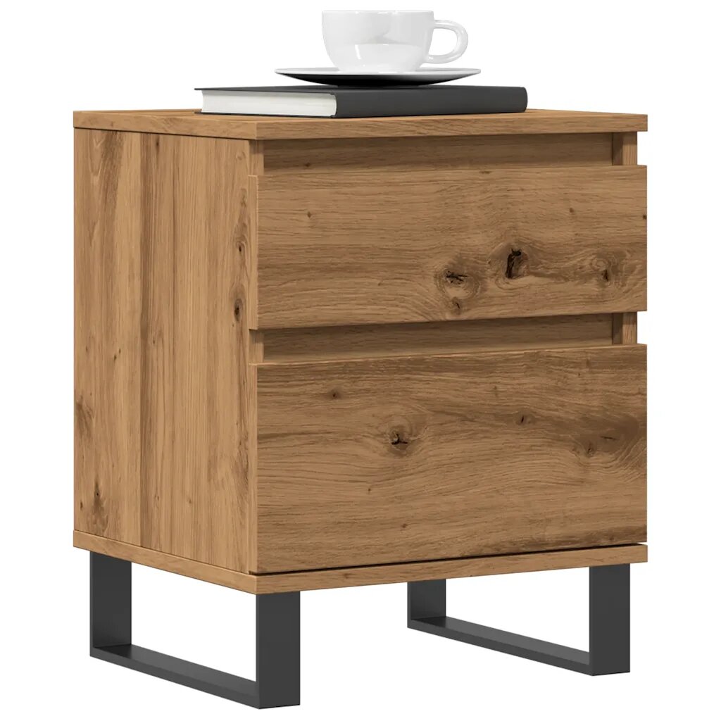 vidaXL Нощно шкафче Artisan Oak 40x35x50 cm Инженерна дървесина