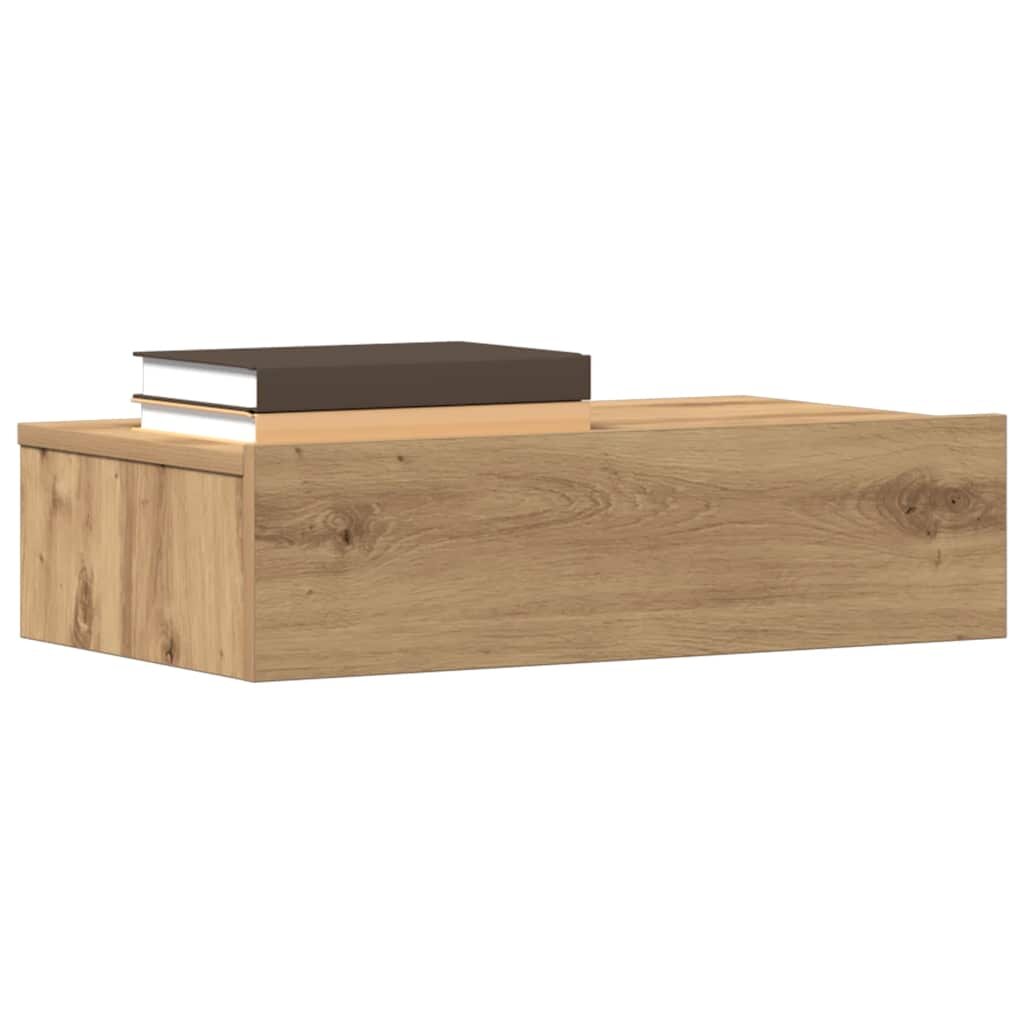 vidaXL Нощно шкафче Artisan Oak 60x35 cm Инженерна дървесина