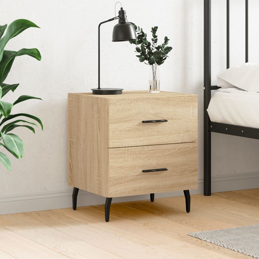 vidaXL Нощно шкафче дъб сонома 40x35x475 см инженерно дърво