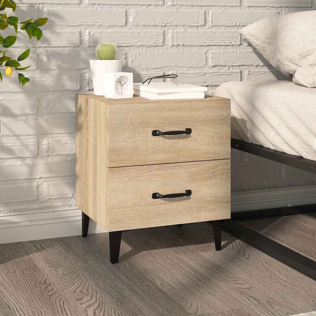 vidaXL Нощно шкафче сонома дъб 40x35x475 см