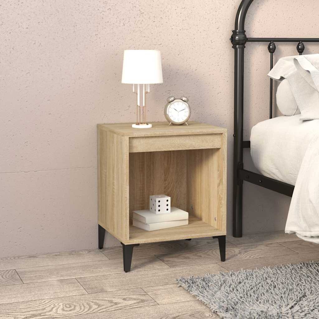 vidaXL Нощно шкафче сонома дъб 40x35x50 см
