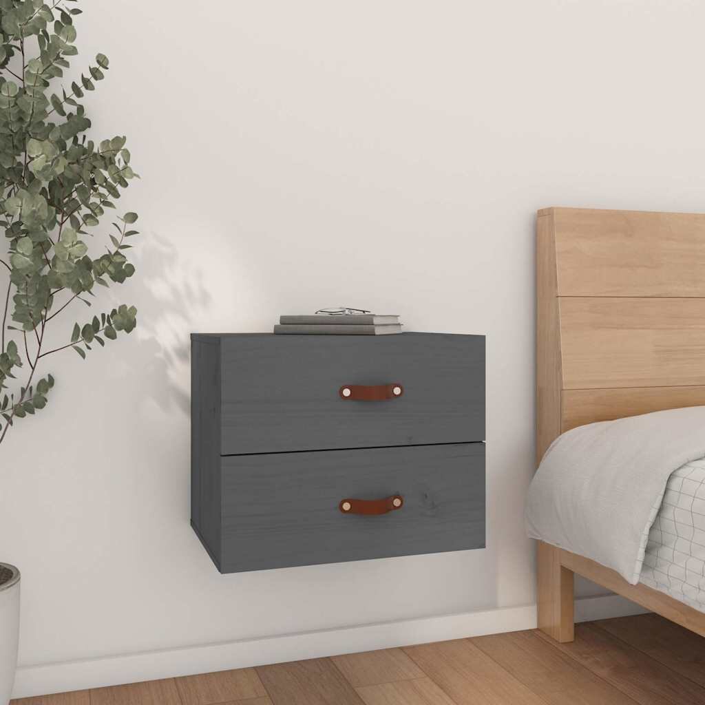 vidaXL Нощно шкафче за стенен монтаж 50x36x40 см