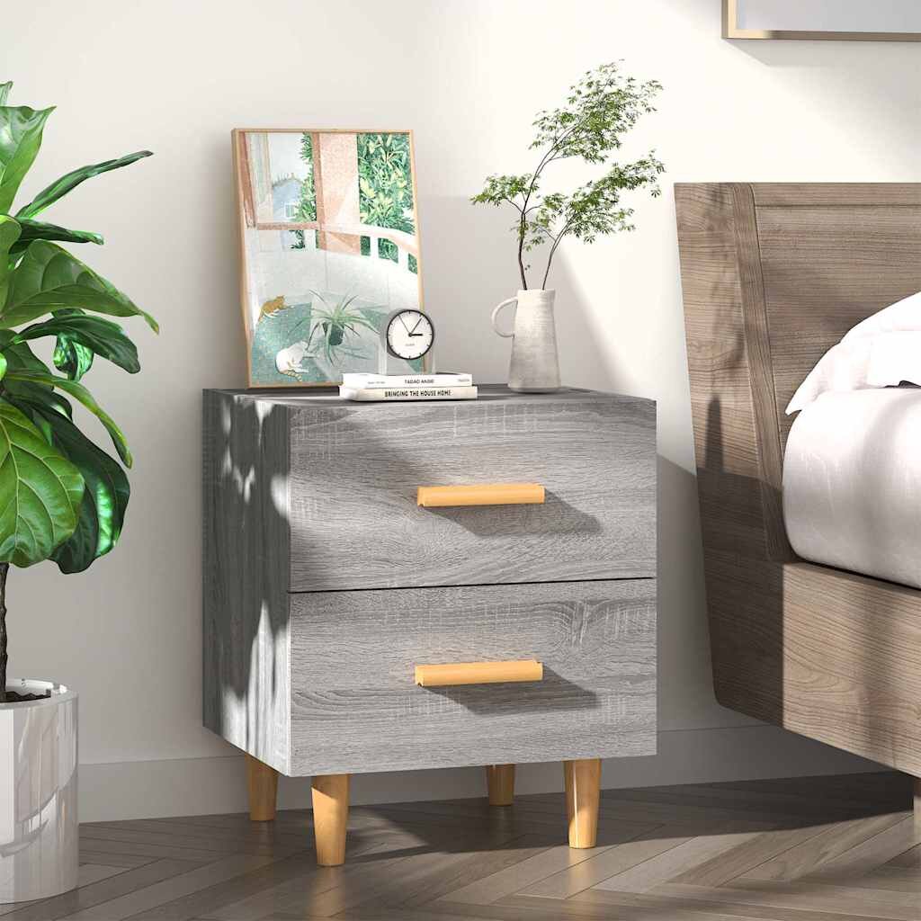 vidaXL Нощно шкафчета cив сонома 40x35x475 см