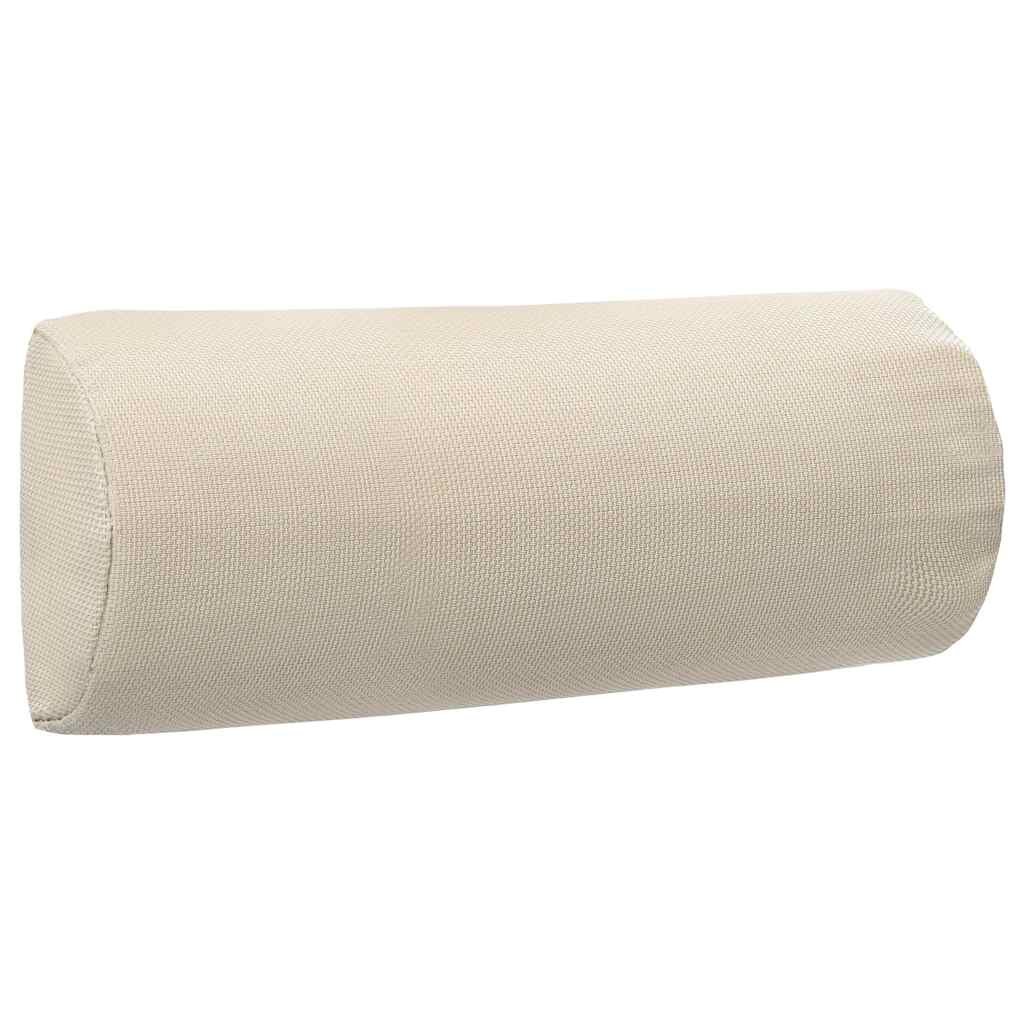 vidaXL Облегалка за глава за шезлонг кремава 40x75x15 см textilene