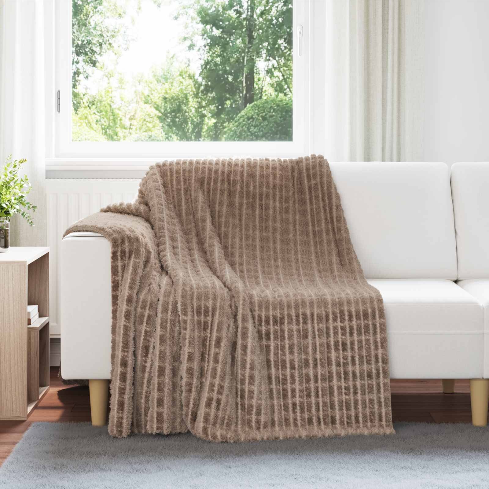vidaXL Одеала за хвърляне 6 бр. Камилски 200 x 150 cm 4.5 kg