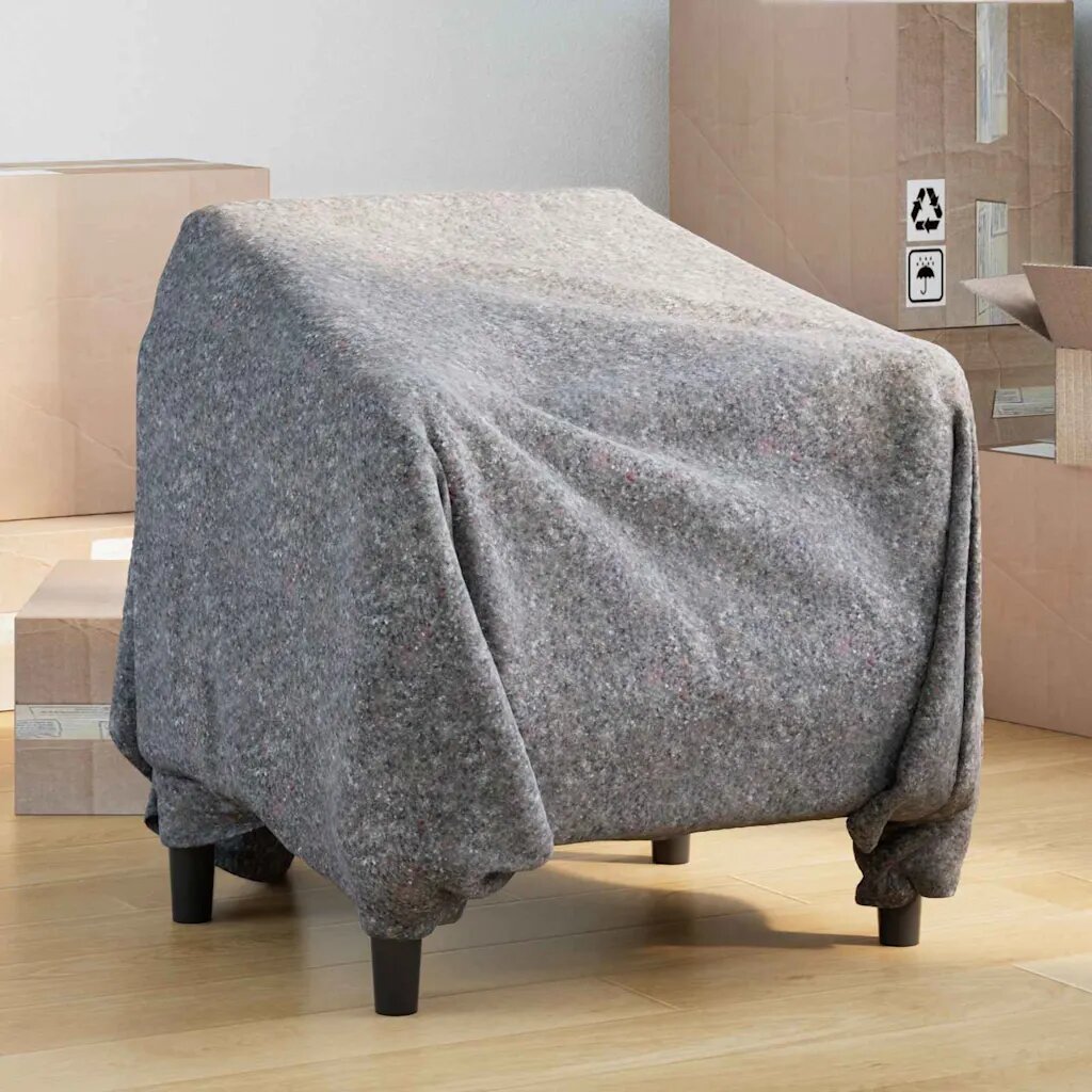 vidaXL Одеяла за преместване 25 бр. Сив 150 x 200 cm текстил