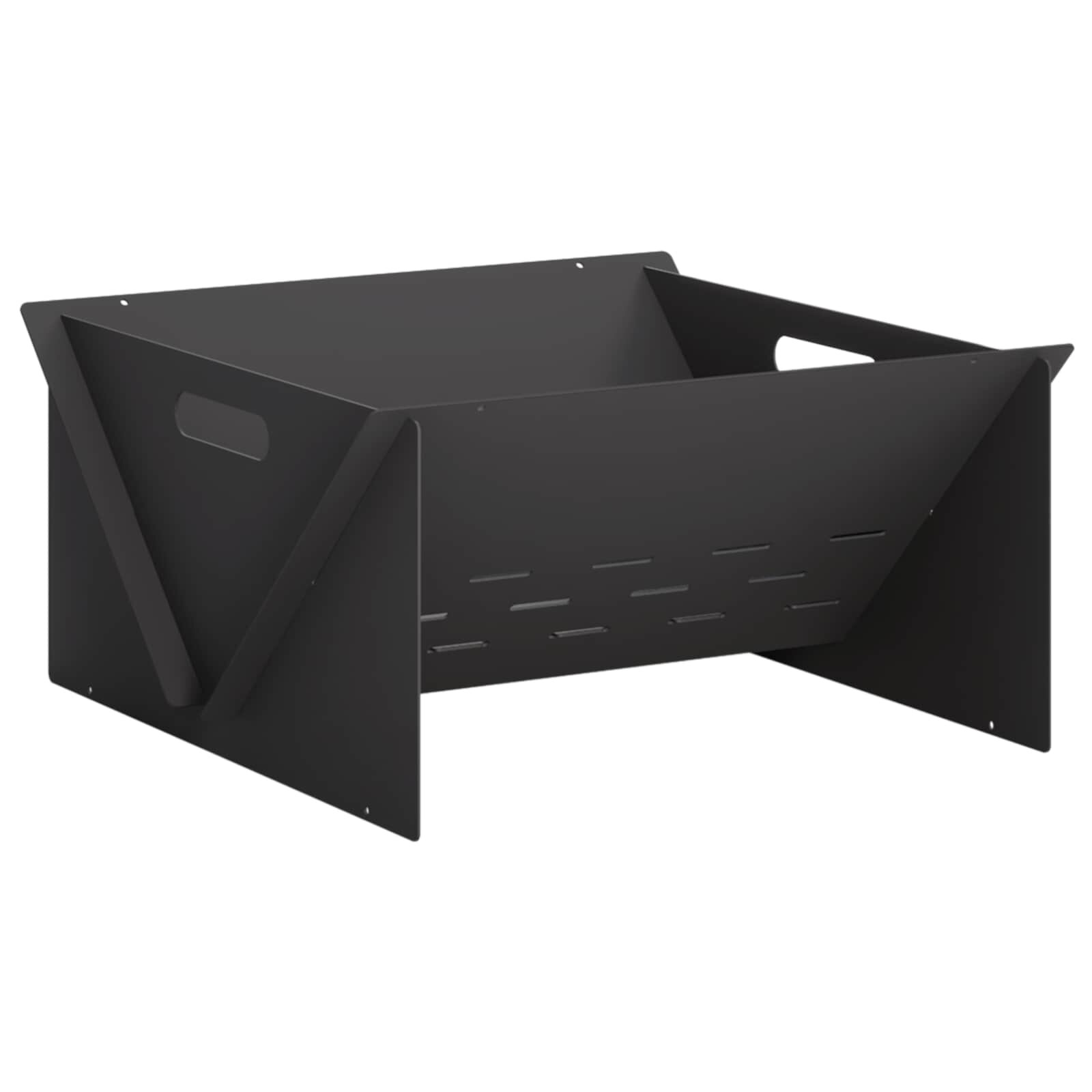 vidaXL Огнище Черно 40 x 40 x 20 cm Стомана
