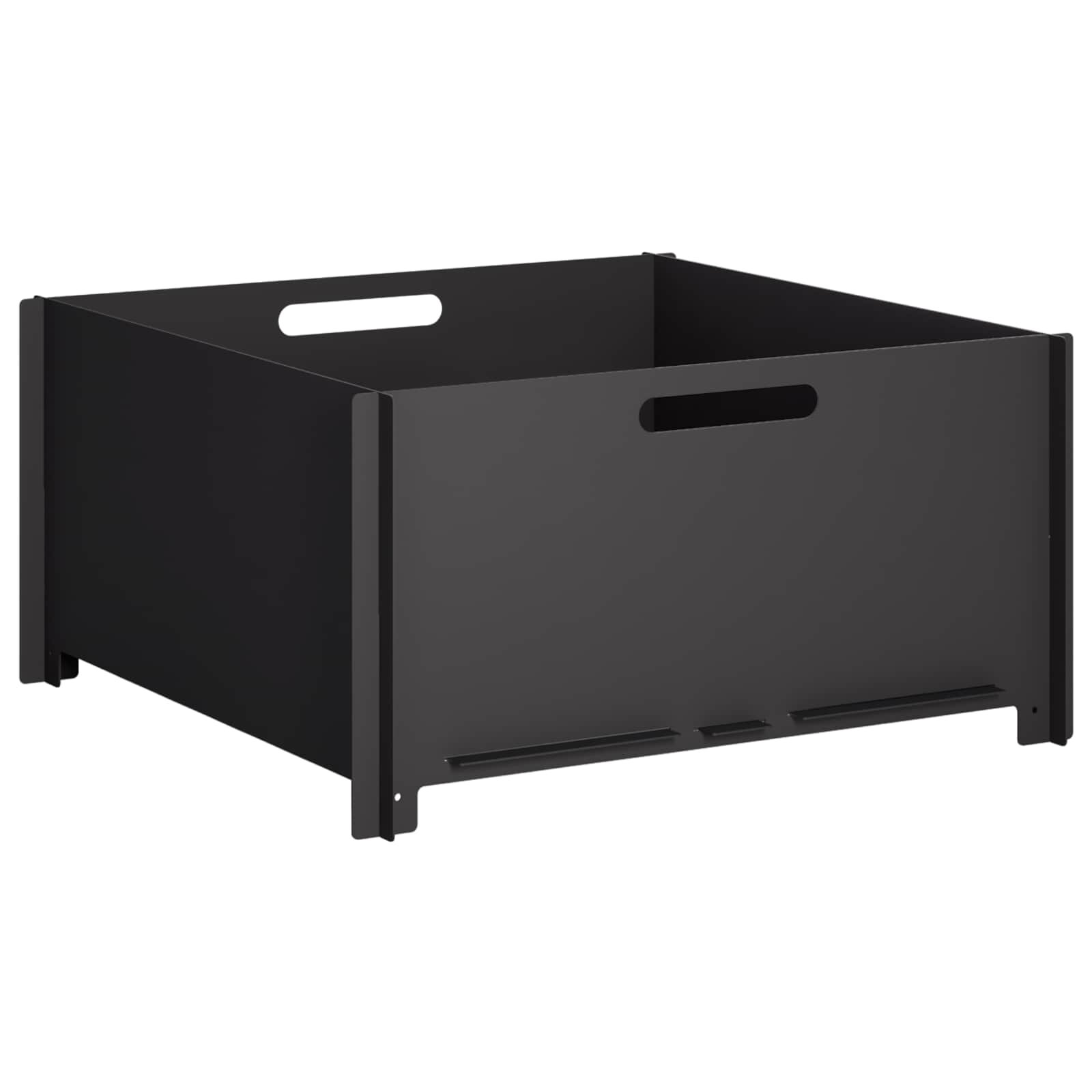 vidaXL Огнище Черно 60 x 60 x 30 cm Стомана