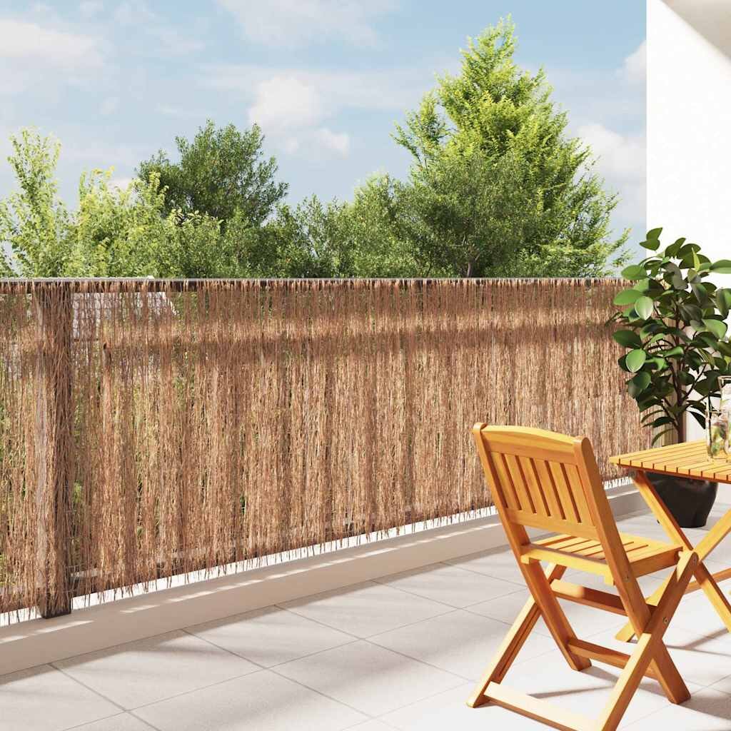 vidaXL Ограда от съчки 400x100 см