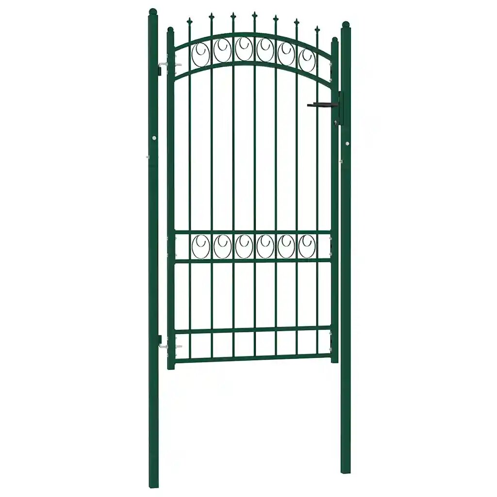 vidaXL Оградни врати EMMEN 104 x 1345 cm С ключалка