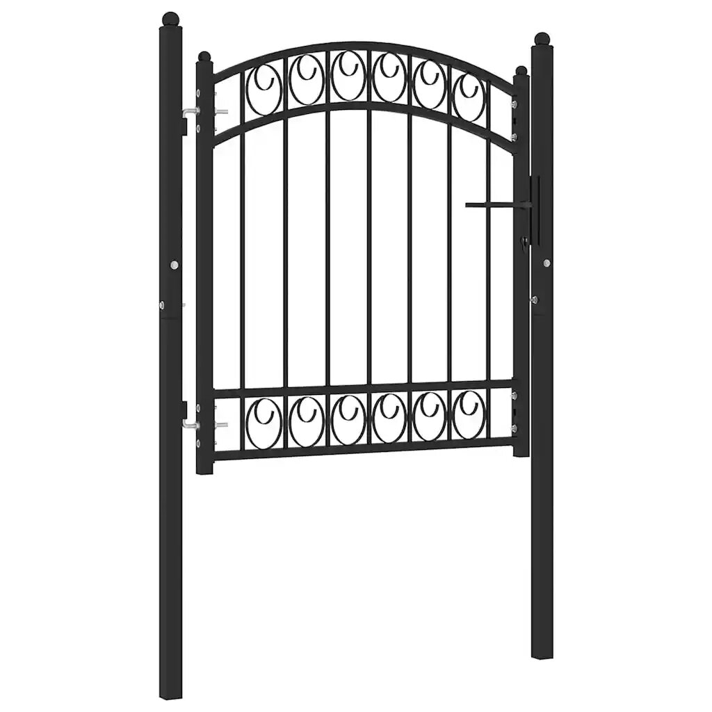vidaXL Оградни врати EMMEN 104 x 86 cm С ключалка