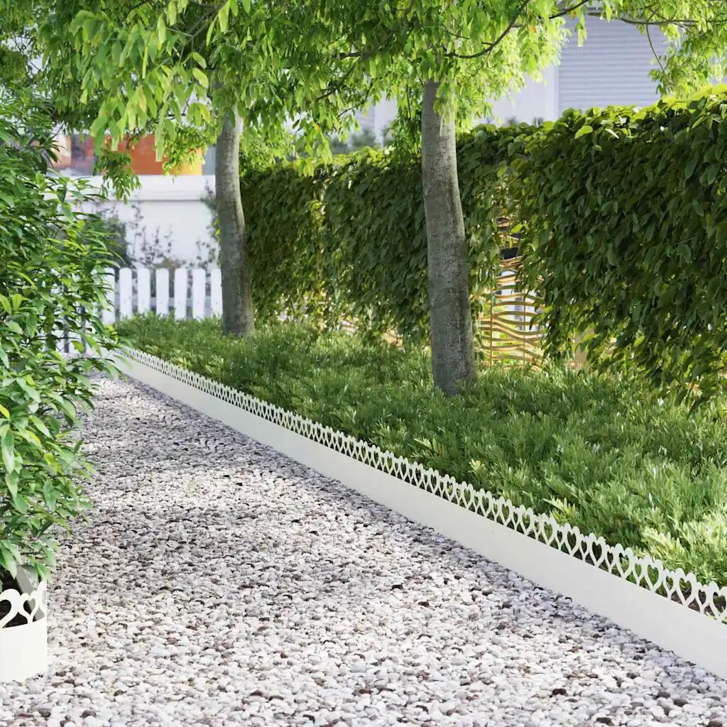 vidaXL Ограничители за тревни площи 10 бр. 103 x 005 x 22 см Стомана