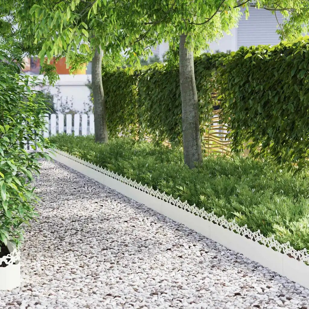 vidaXL Ограничители за тревни площи 20 бр. 103 x 005 x 22 см Стомана