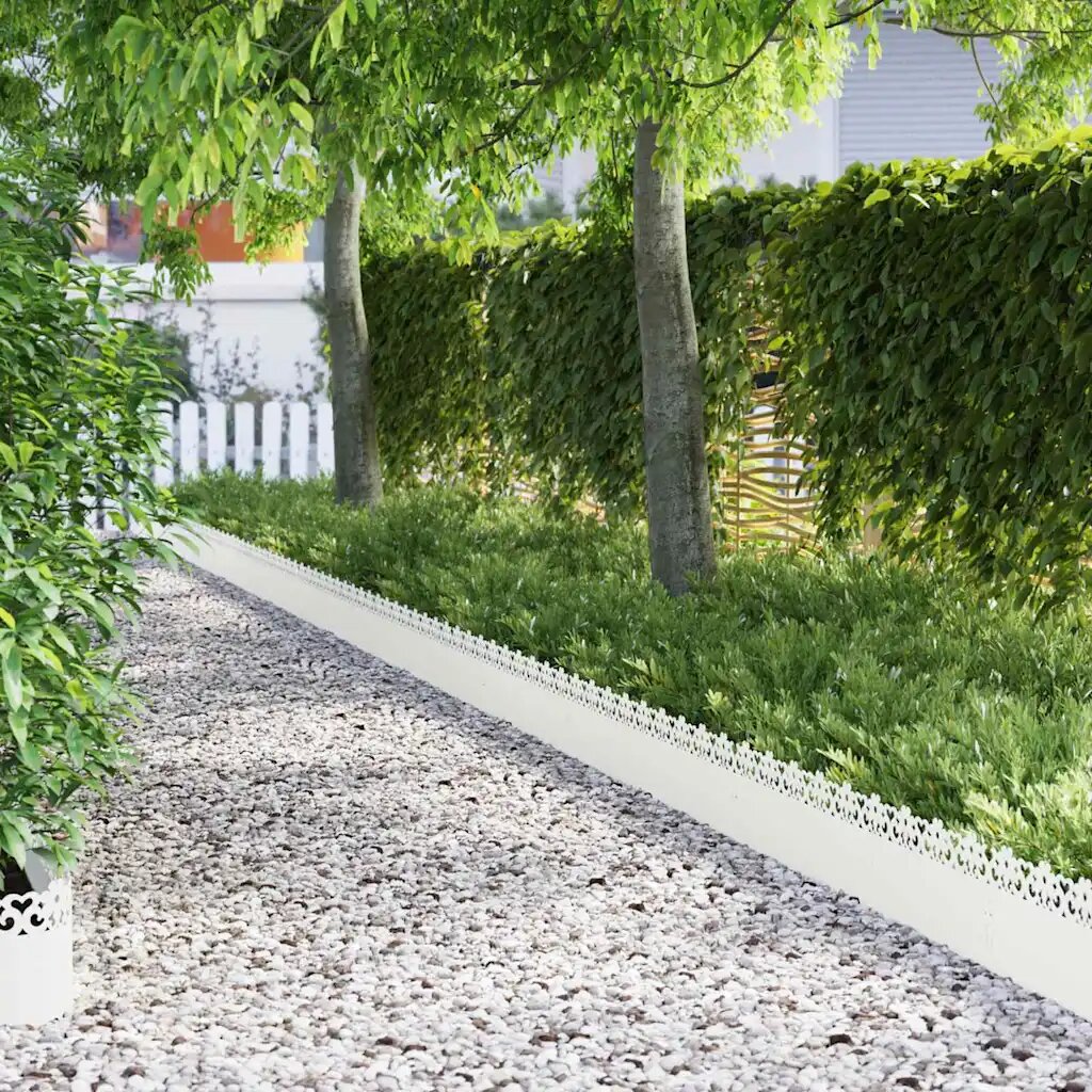 vidaXL Ограничители за тревни площи 30 бр. 103 x 005 x 22 см Стомана