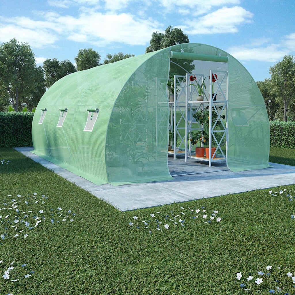 vidaXL Оранжерия 135 м² 450x300x200 см