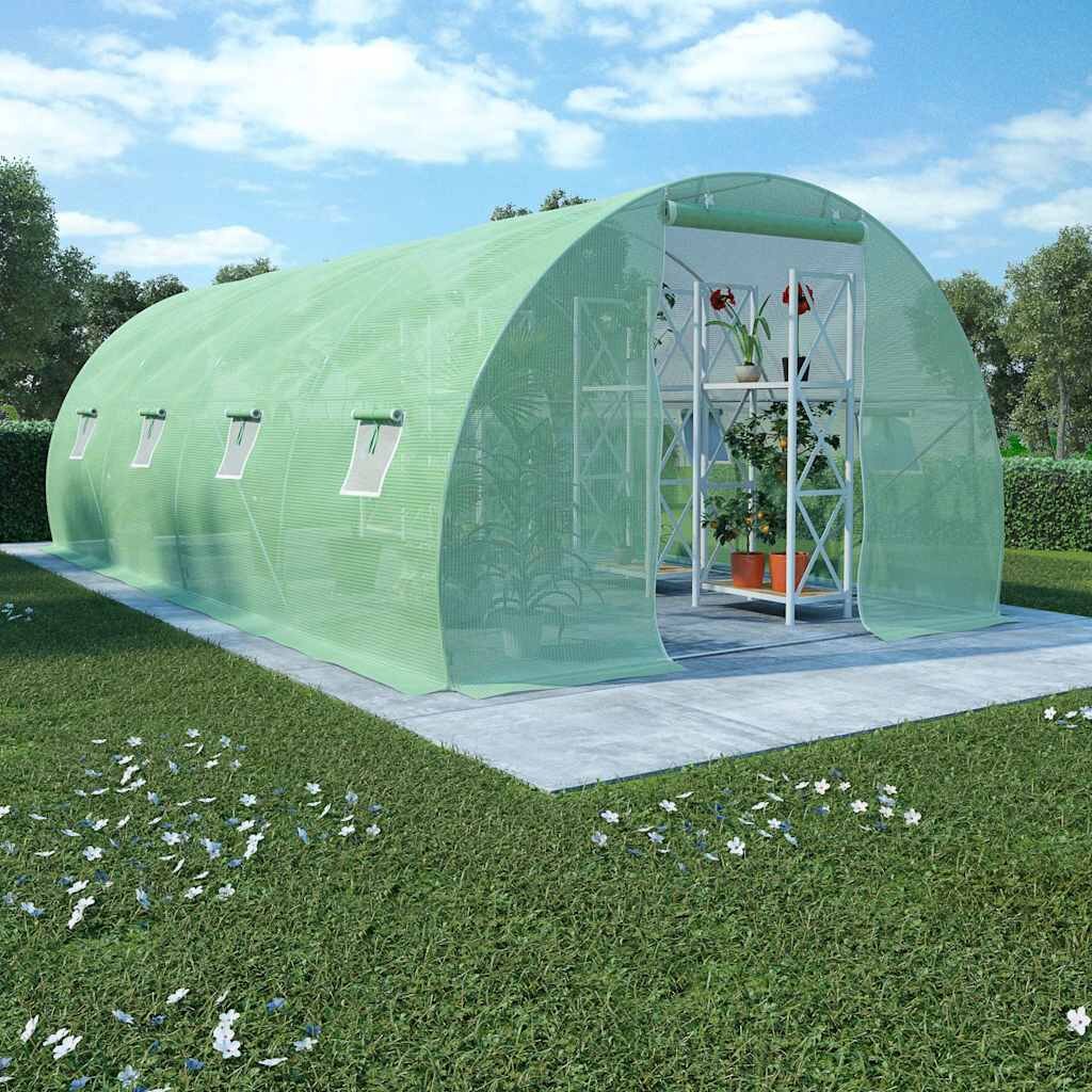 vidaXL Оранжерия 18 м² 600x300x200 см
